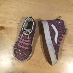 Vans toddler 6.5 glitter sneakers